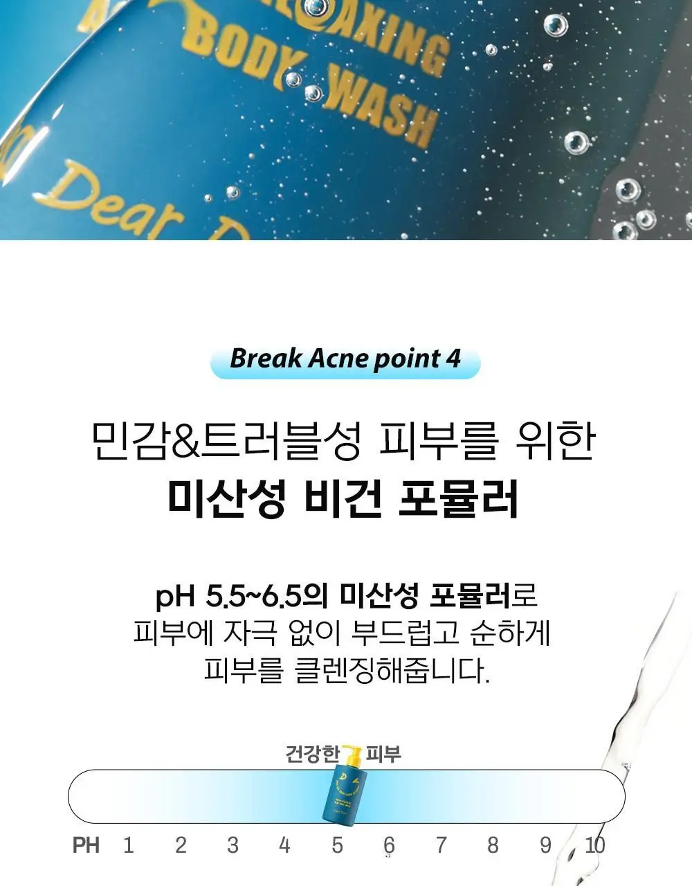 [등드름완화/식물성] 디어도어 브레이크 릴렉싱 아크네 바디워시 300ml 상세페이지 13